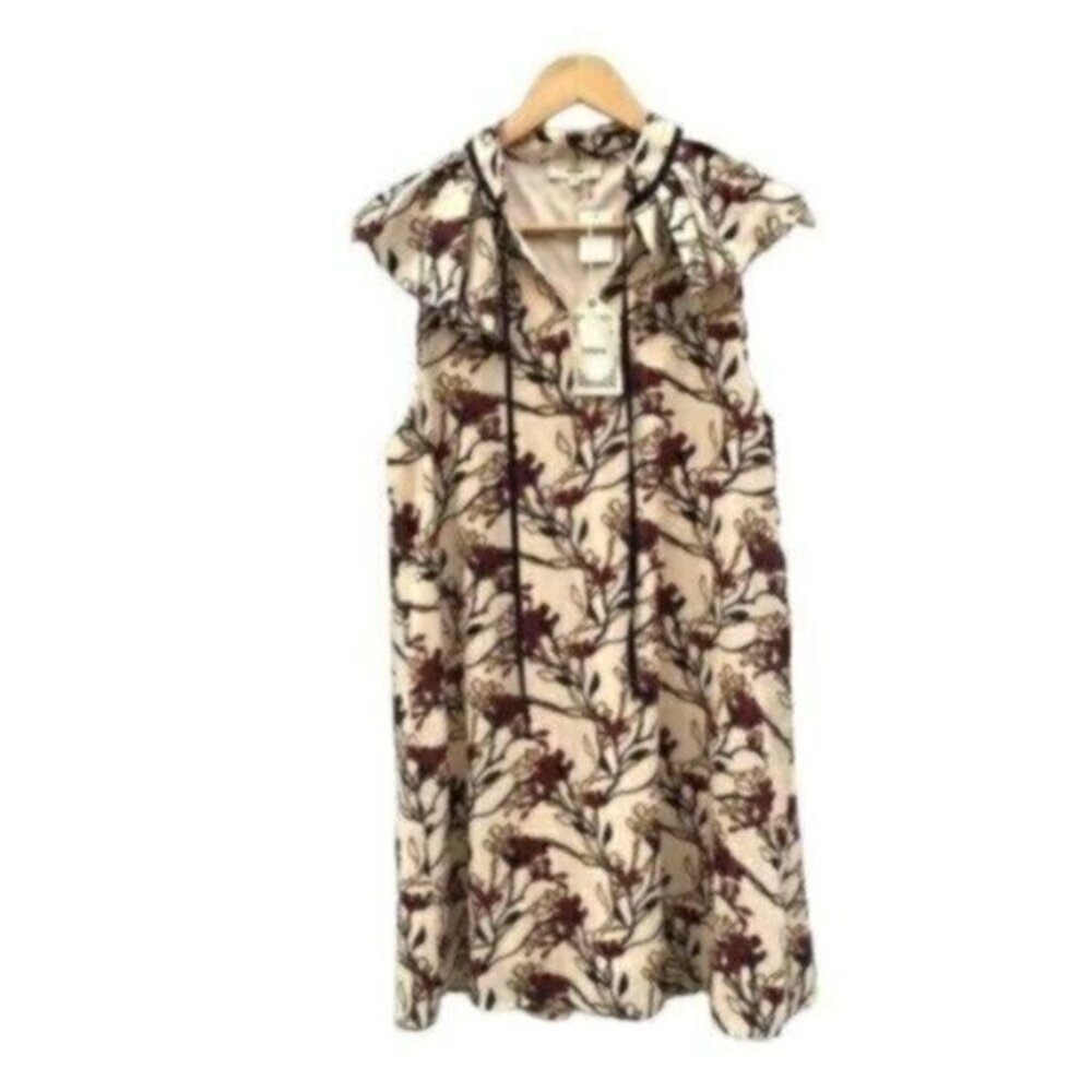 Entro Floral Cold Shoulder Shift Dress New